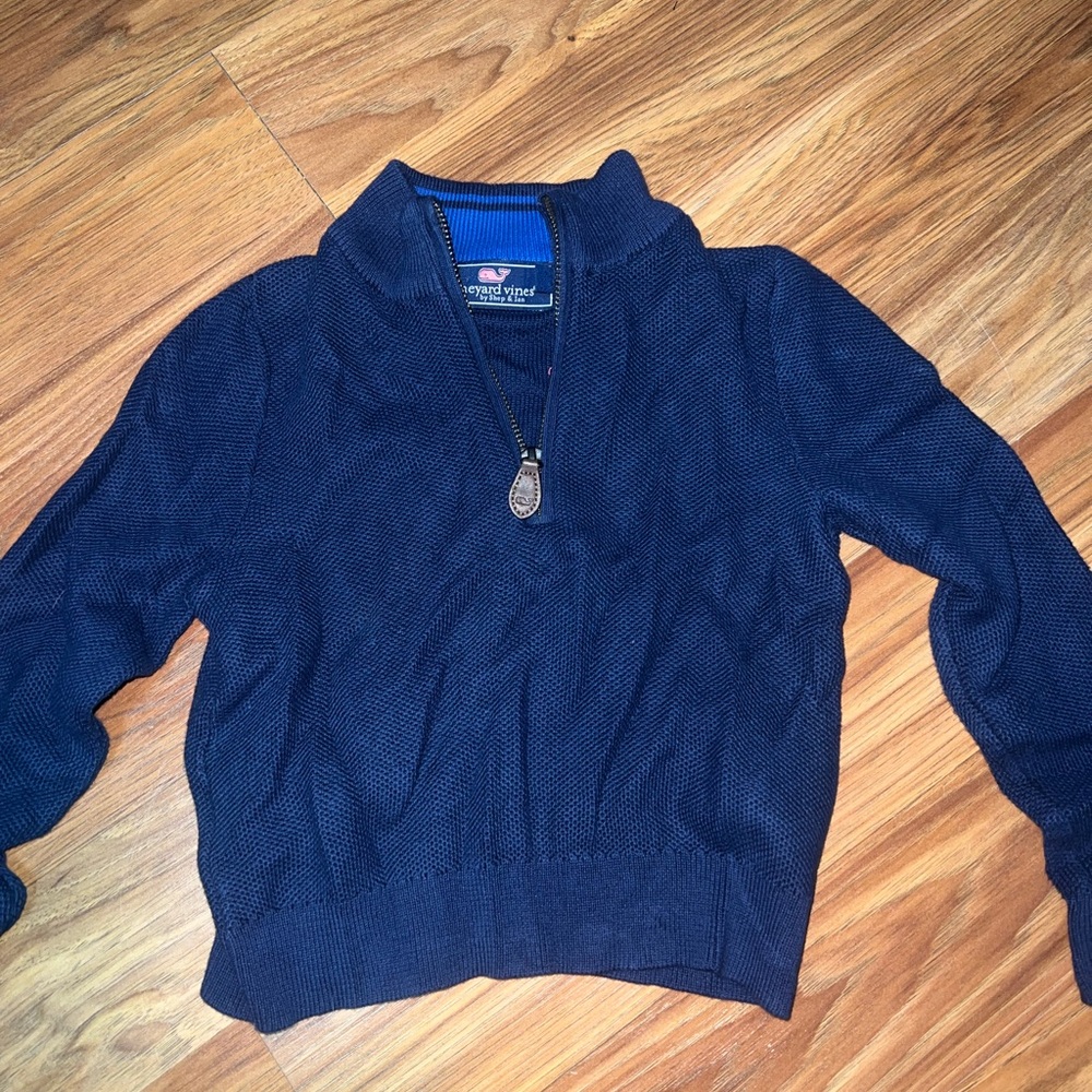 Boys 3T vineyard vines Boys Classic Zip Sweater.